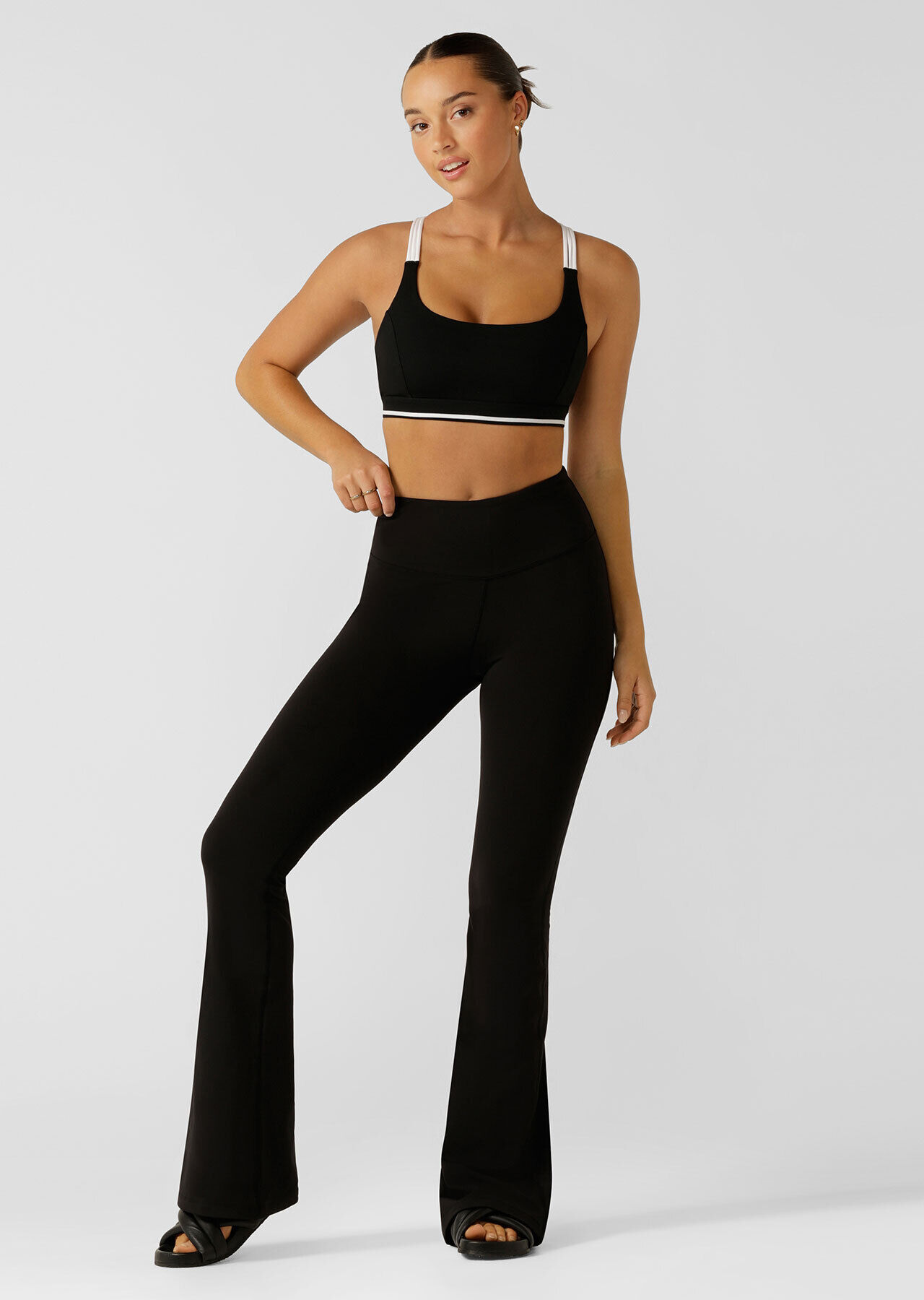 Buy Women Stretchable Flared Pants With Pockets online
