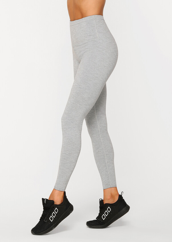 The AMY Tights in Grey Marle Stripe & - Lorna Jane Active
