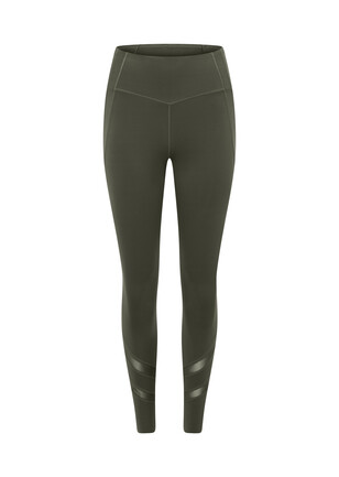Pace 7/8 Legging - Olive Textured Print