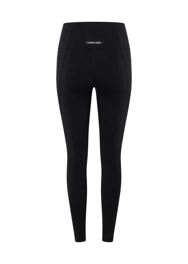 YUHAOTIN Black Leather Leggings Women'S Yoga Pants Pocket Fitness