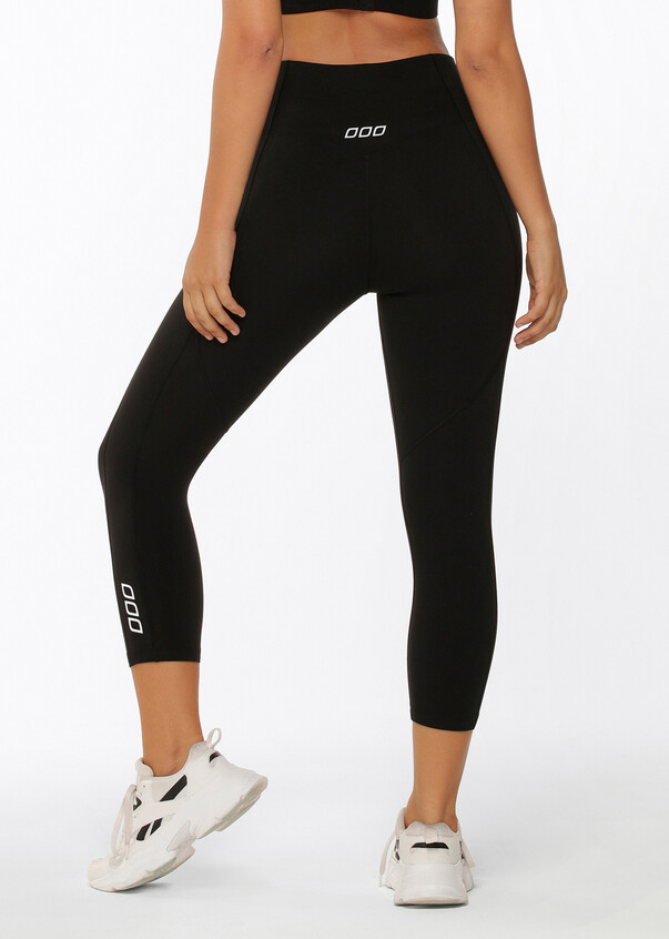 Buy Calvin Klein women plus size brand logo 7 8 length leggings black  Online