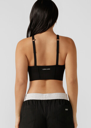 Sprint And Support Sports Bra, Black