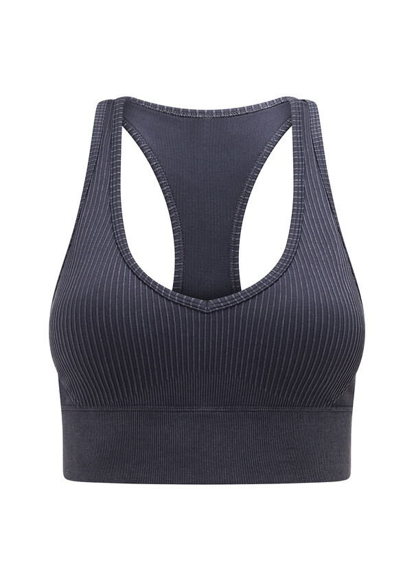 Energized Space Exploration Ribbed Racer-Back Sports Bra 201-1103S