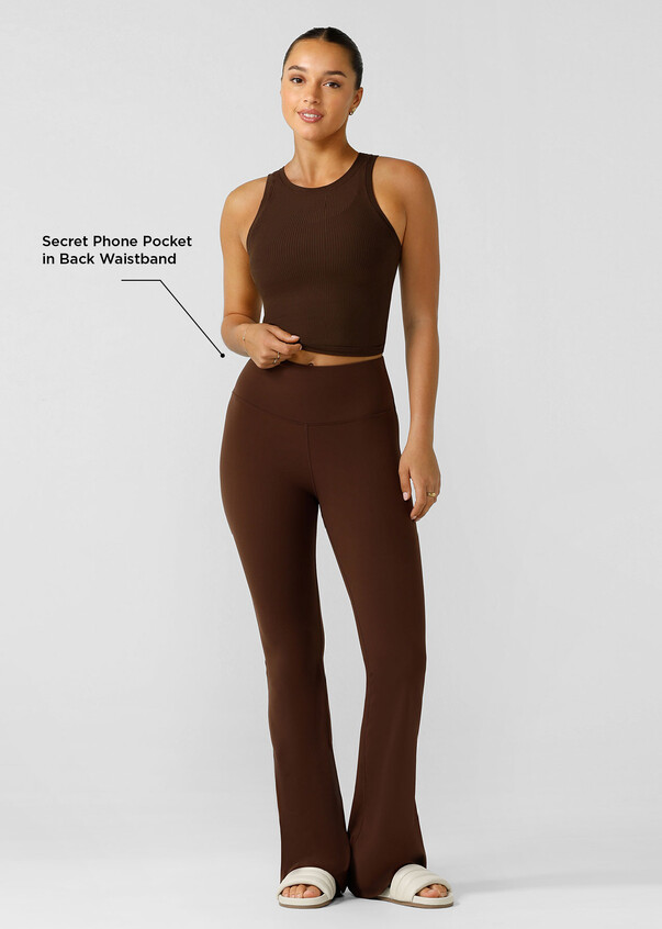 Where are You Flared Leggings in Black - Tennessee Jane