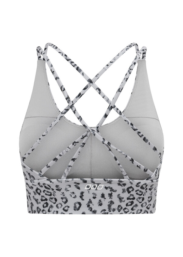 Puma gray/black leopard print sports bra Size XL - $14 - From