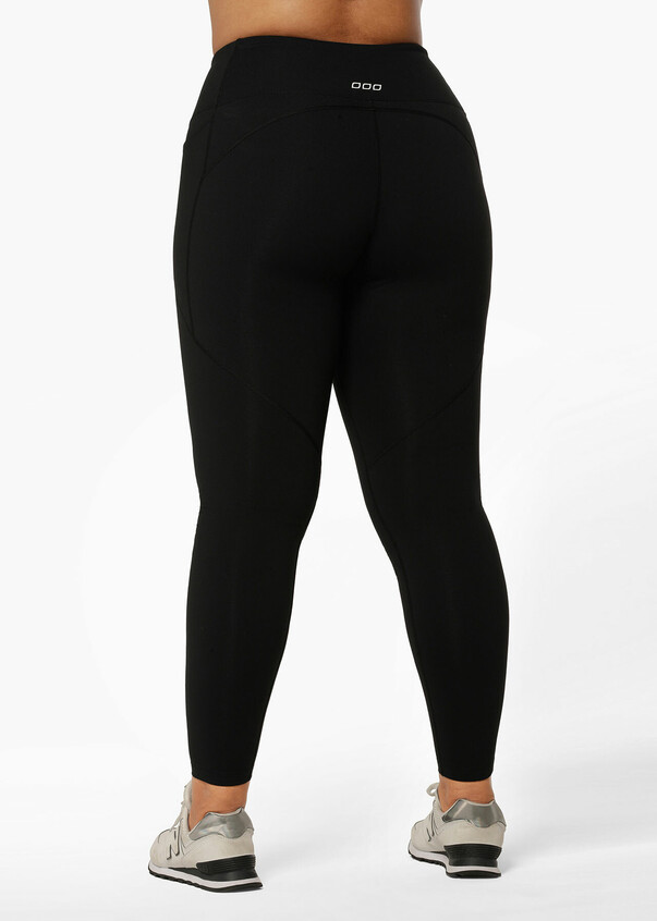 Elastic thermal leggings curvy in black, 6.99€