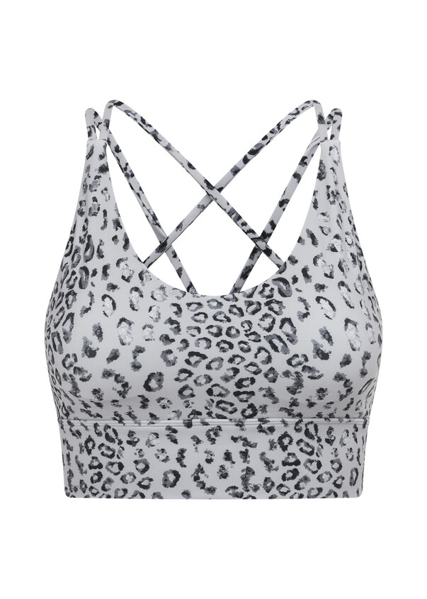 Puma gray/black leopard print sports bra Size XL - $14 - From MaKenzie