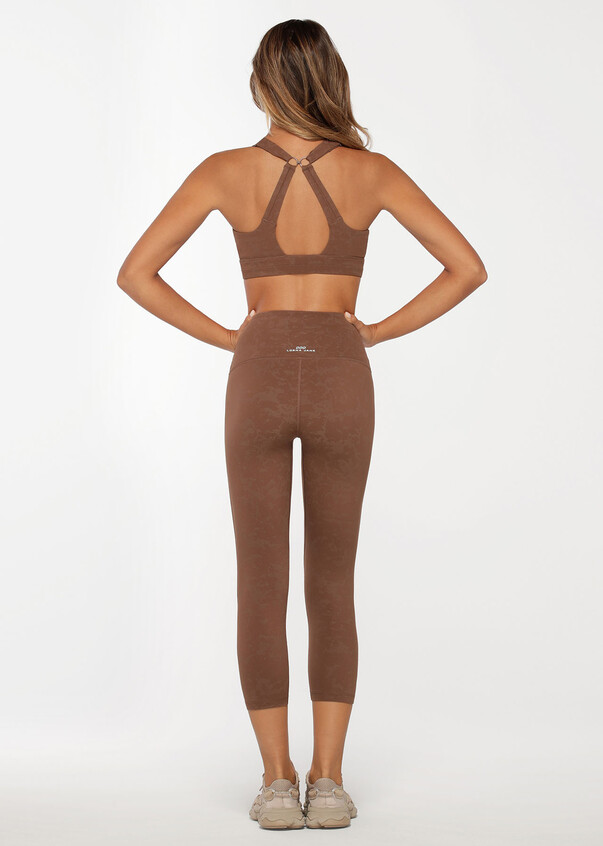 Love & Other Things gym seamless leggings in brown