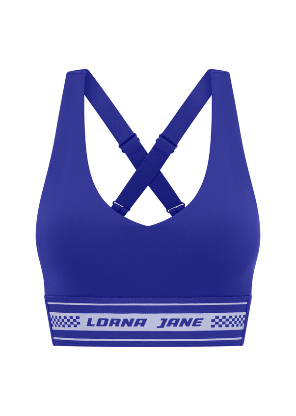 Blue Camo Longline Sports Bra – milfies