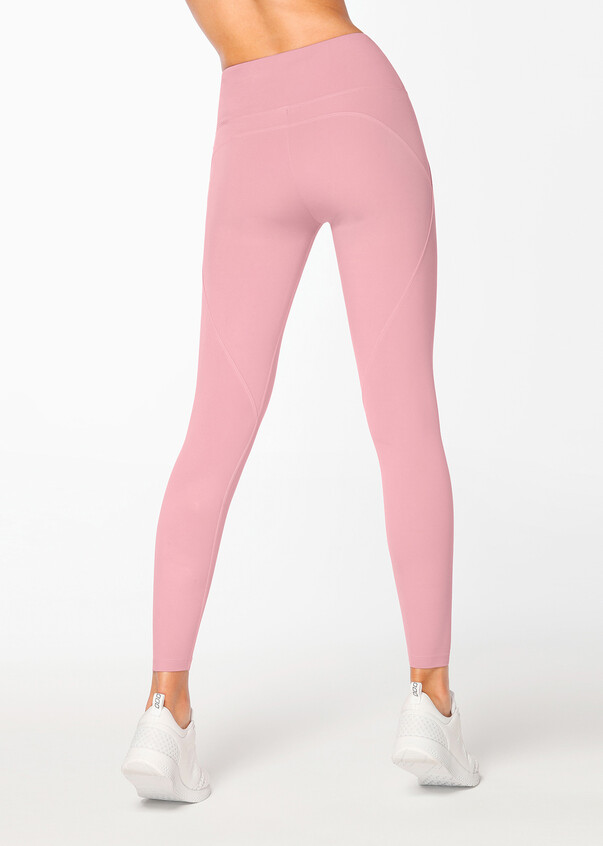 Pink WOMEN Standard Fit High Waisted Ankle Leggings 2473687