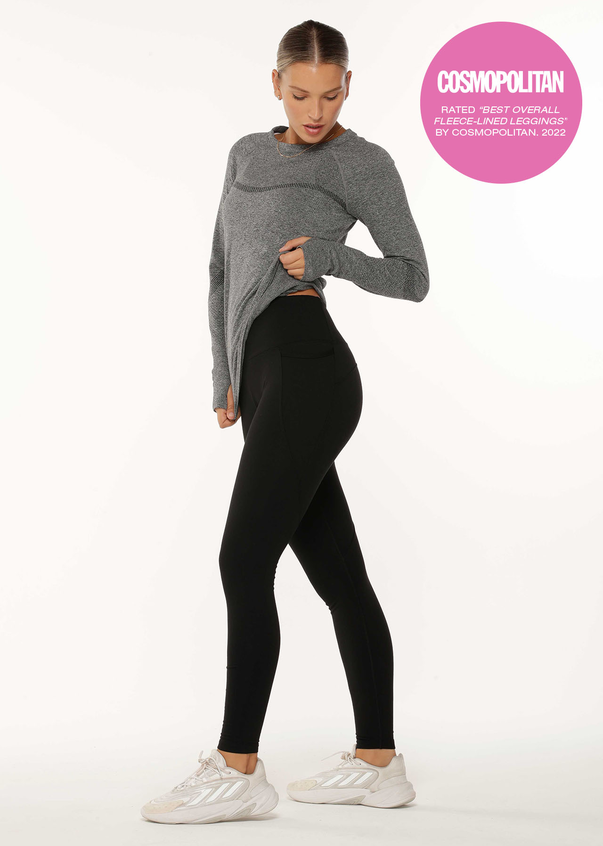 CALI Sport Black Cropped Legging Women's Size Small Zipper Reflective  Pockets