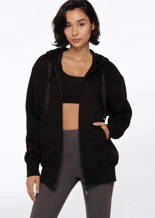 Casual Women's Oversized Long Sleeve Zip Up Hoodie Sweater Sweatshirt  Jacket Outwear