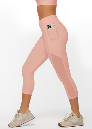 Fabletics Mila High-Waisted Pocket Capri leggings Orchid Smoke Size XL