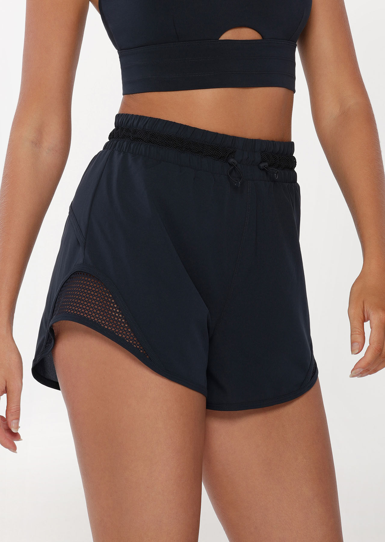 High waisted sales runner shorts