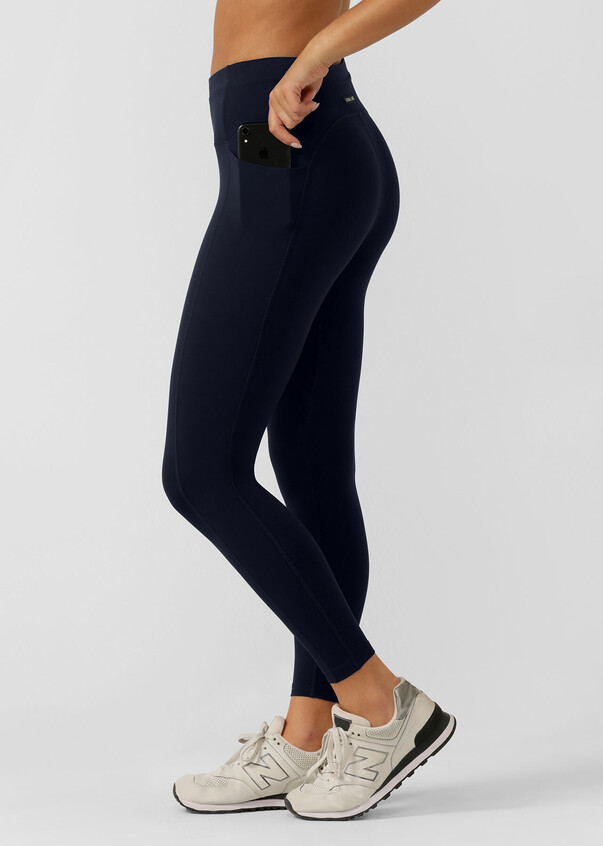 Navy Blue Leggings With Pockets