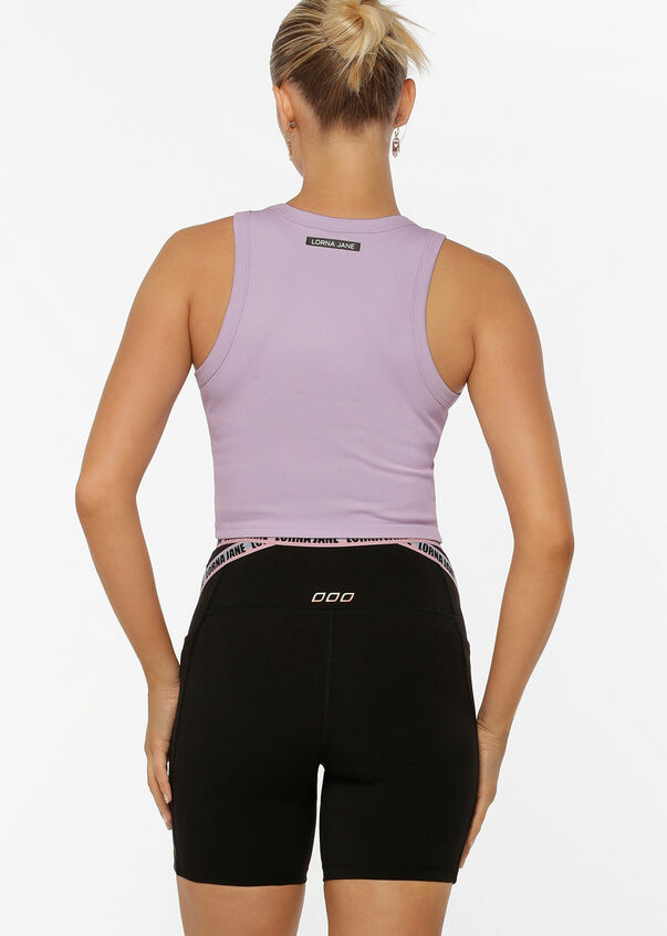 Active Ribbed Cropped Tank Top