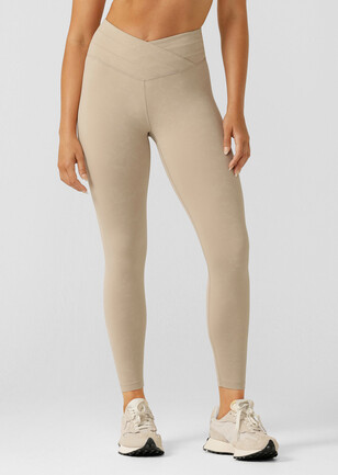 Casall Skinny Workout Pants in Beige