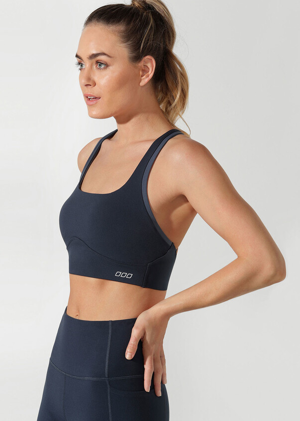 Comfortable Support Sports Bra, Blue