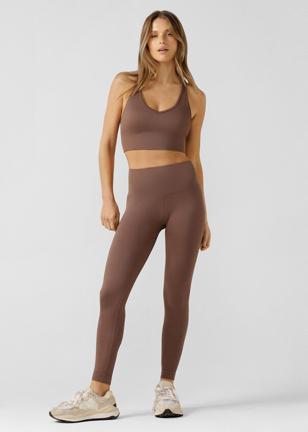 Love & Other things seamless high waisted leggings in chocolate