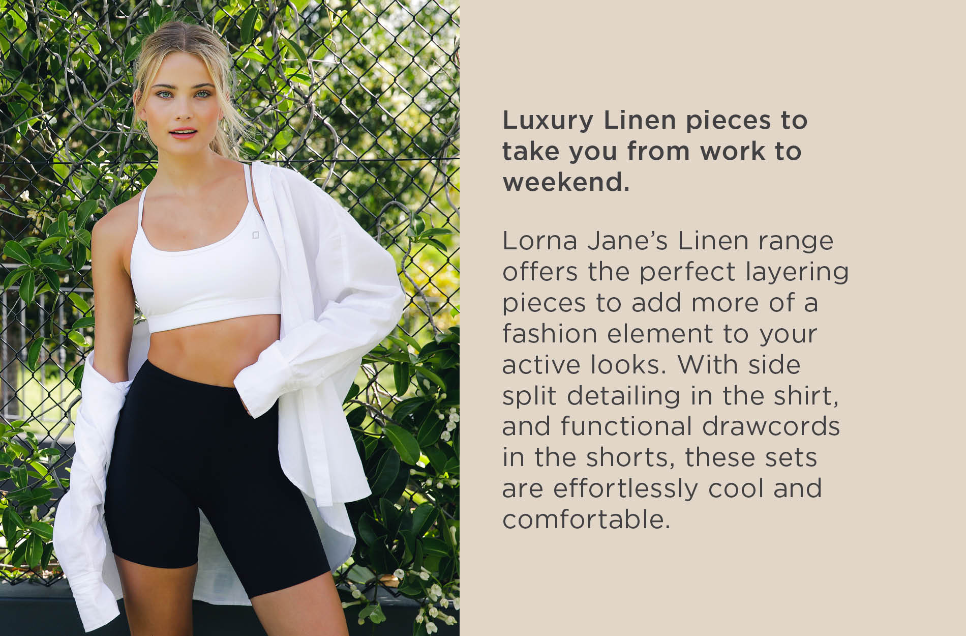 Lorna Jane Linen Loungewear Collection