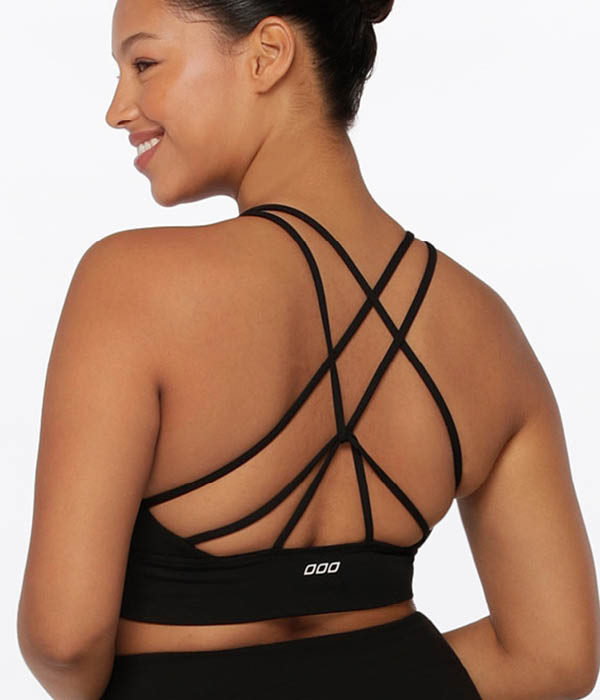 Custom Printed Women's Longline V-Shape-Back Sports Bra