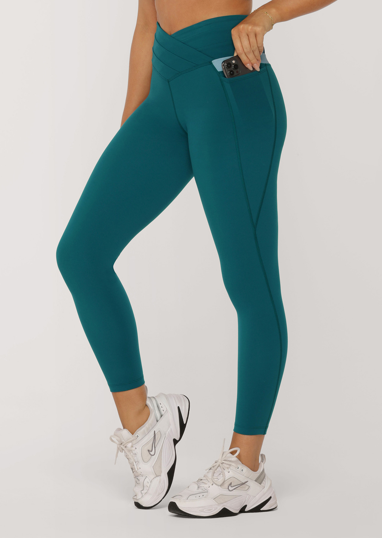 Yelete Ready for Action Full Size Ankle Cutout Active Leggings in