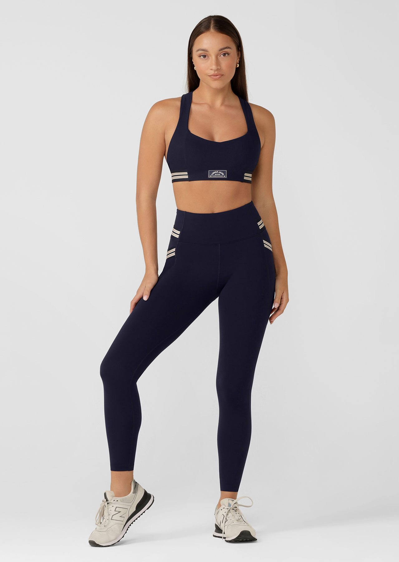 Deuce Rib Sports Bra | Blue | Lorna Jane USA